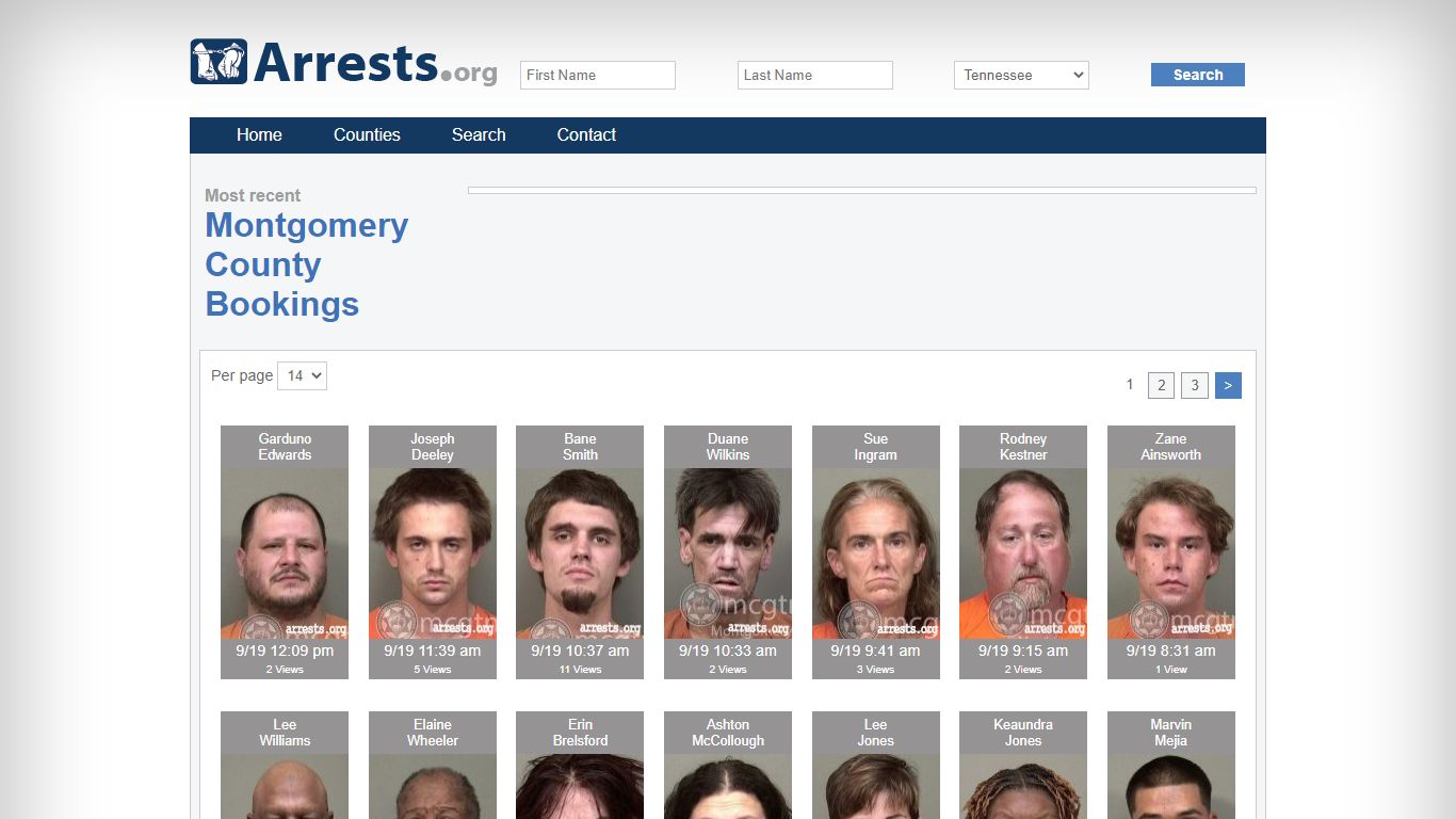 Montgomery County Arrests and Inmate Search